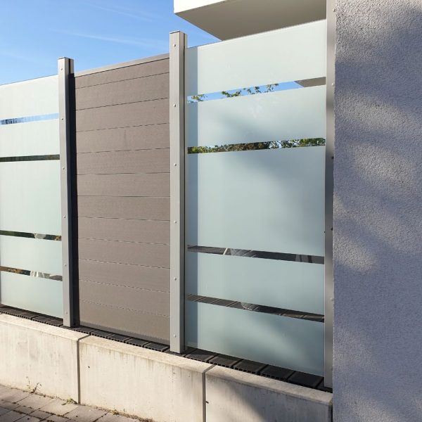 glass zaun